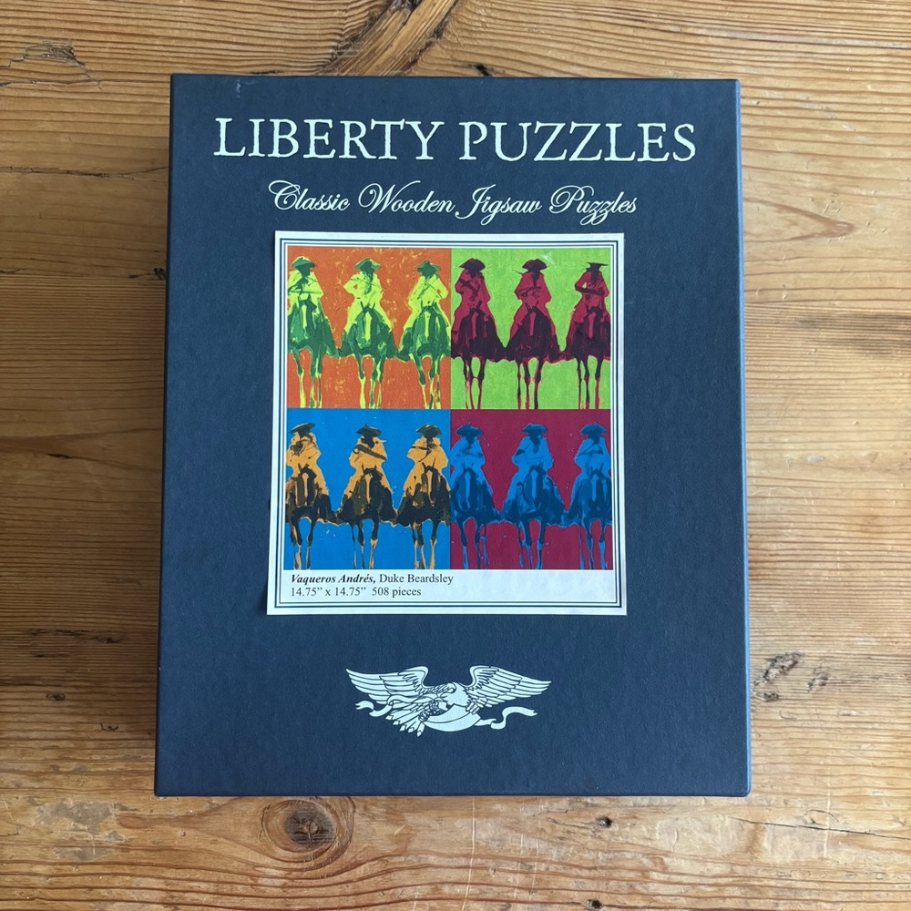 Liberty Wooden Puzzles Vaqueros Andrés Duke Beardsley 508 Pieces Cowboys